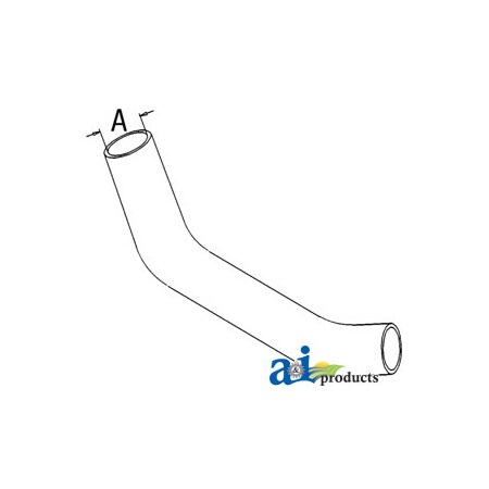 A & I Products Radiator Hose, Upper 19" x3" x2" A-1289072C1
